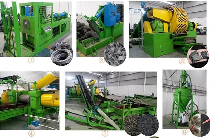 4. waste tyre rubber powder production machine